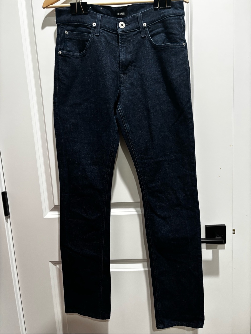 Hudson Jeans Deep Indigo 31 x 32  Denim with Brass Button